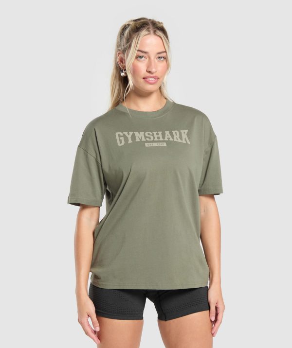 Collegiate Lifestyle Oversized T-Shirt