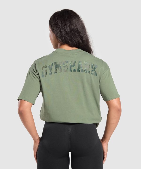 Adapt Camo Graphic Oversized Top