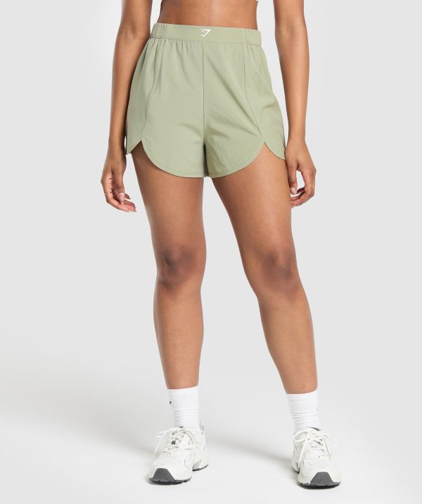 Scallop Hem Shaped Shorts