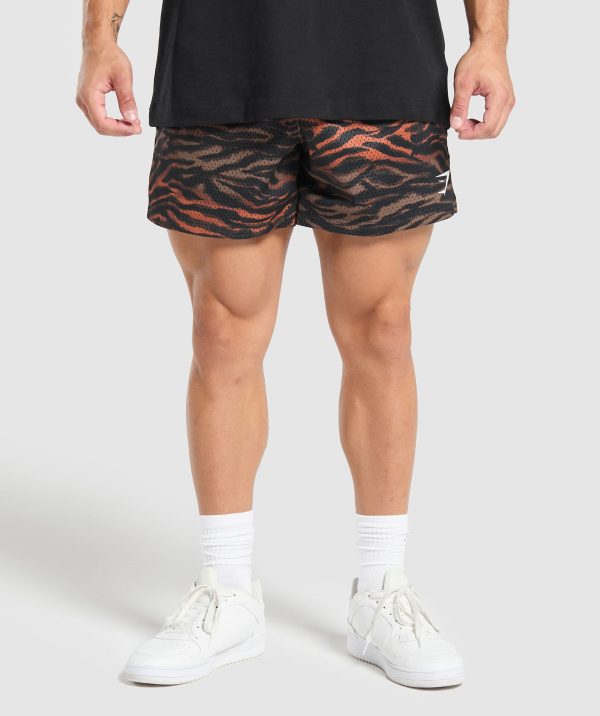 Printed Mesh 5" Shorts