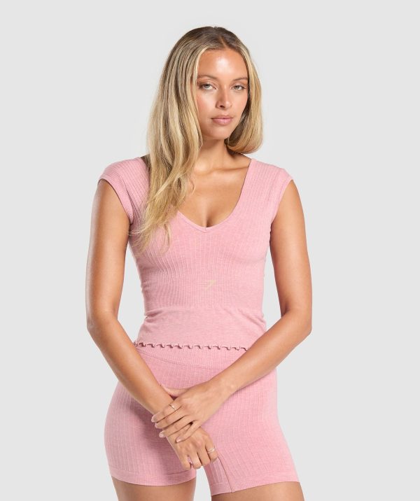 Rest Day Seamless Modal Crop Top