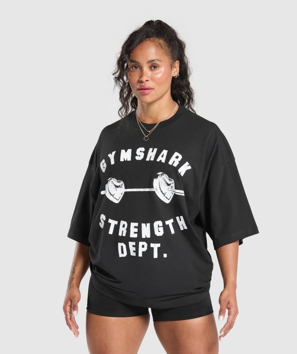 Barbell Hearts Oversized T-Shirt