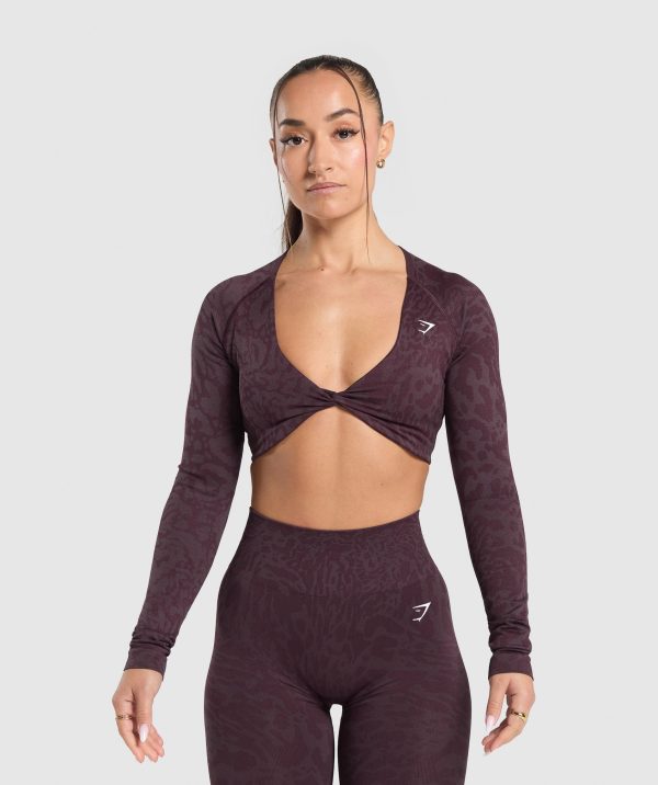 Adapt Safari Long Sleeve Crop Top