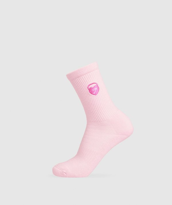 GFX Love Heart Cutie Crew Sock Single