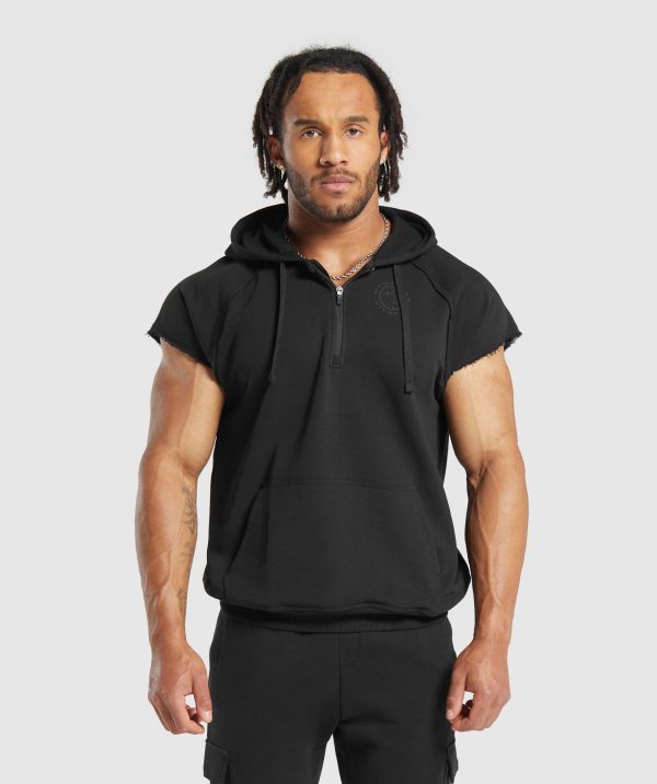 Legacy 1/4 Zip Cap Sleeve Hoodie