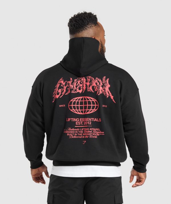 Metal Lifting Graphic Hoodie