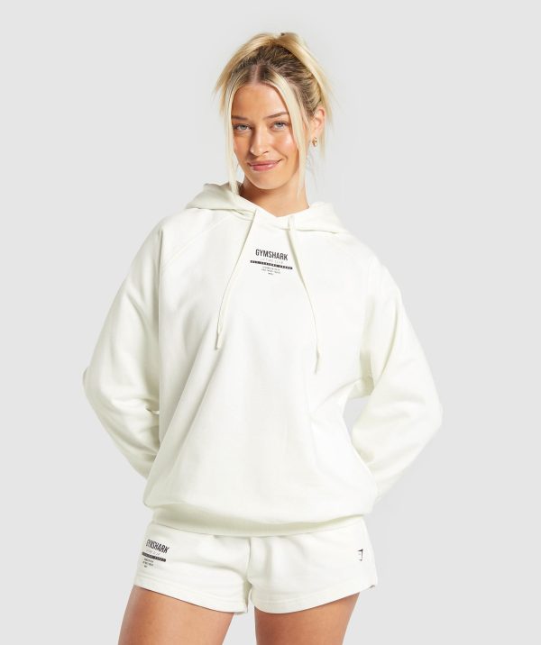 Care Label Graphic Brushed Hoodie