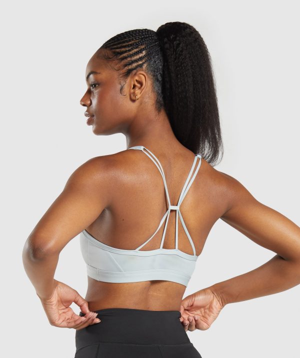 Ruched Strappy Sports Bra