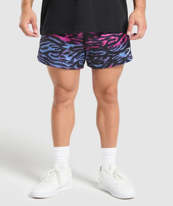 Printed Mesh 5" Shorts