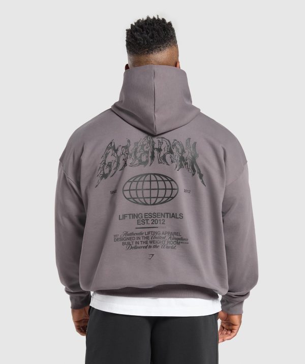Metal Lifting Graphic Hoodie