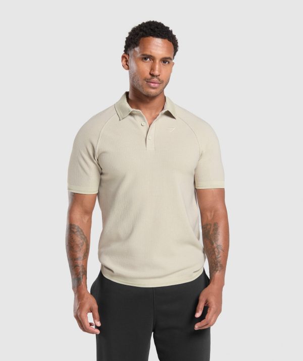 Waffle Polo Shirt