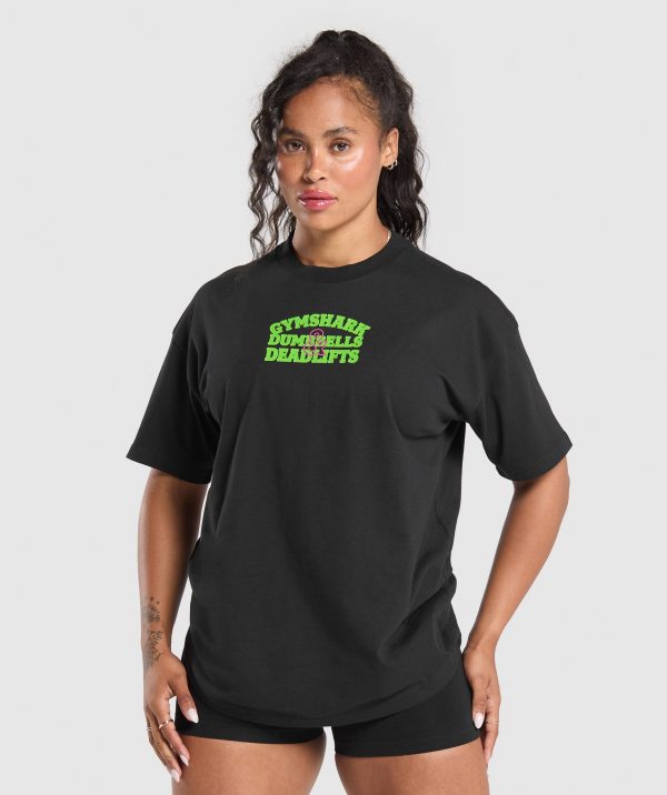 Dumbells & Deadlifts Oversized T-Shirt