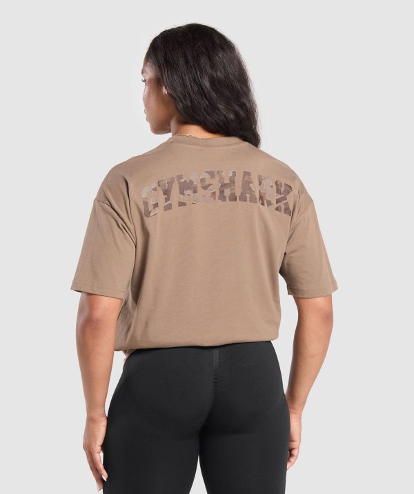 Adapt Camo Graphic Oversized Top