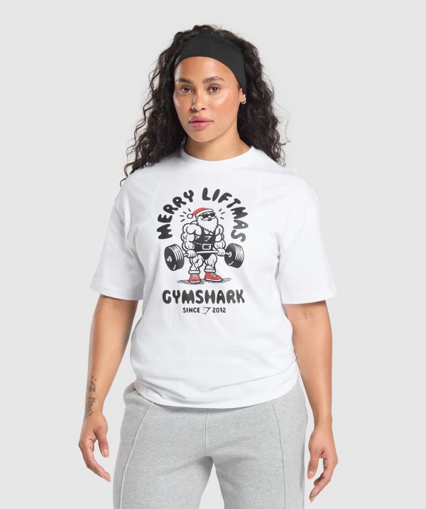 Merry Liftmas Oversized T-Shirt