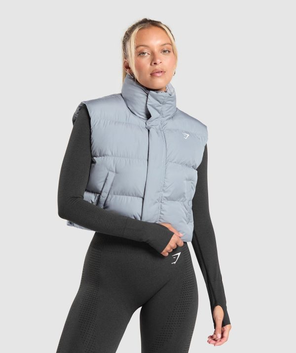 Cropped Midi Gilet