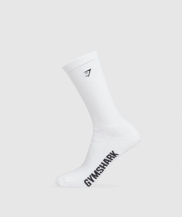 Embroidered Terry Single Socks